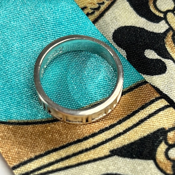 TIFFANY & CO. Atlas 1995 Roman Number  Sterling Silver 925 Ring  sz:5.5 - Picture 9 of 13